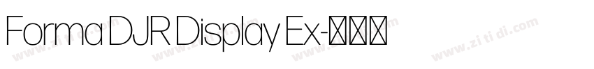 Forma DJR Display Ex字体转换 Forma DJR Display Ex字体转换